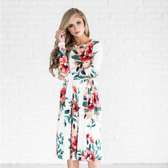 ⚡️🇺🇸🆕➕🍷Beautiful soft floral dress🔥🔥🔥 - Picture 5 of 6